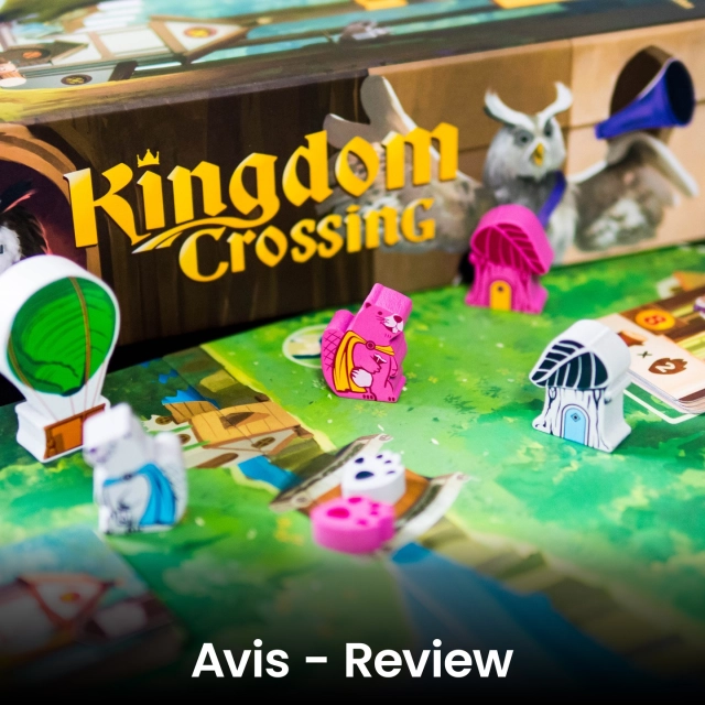 🔸Kingdom Crossing🔸
(Fr & En)

@sorrywearefrench 

👀 C'est bien ?

Kingdom Crossing séduit par son univers enchanteur et sa mécanique originale des ponts, qui transforme chaque déplacement en un vrai casse-tête stratégique. Entre construction de moteur, optimisation et multiples voies de victoire, le jeu s’impose comme une belle surprise.

❤️Mécanique des ponts simple mais brillante et tendue
❤️Combos et construction de moteur intéressants (guildes, ressources, objectifs)
❤️Excellente profondeur pour les amateurs d’optimisation

💔Thématique qui s’oublie rapidement
💔Jeu très calculatoire, qui peut ne pas plaire à tout le monde

L'avis complet sur : www.mr-boardgames.com

.
#boardgame #boardgamer #jeudesociete #jeuxdesociété #jeudeplateau #j2s #bgg #bggcommunity #boardgamegeek #jeux #jds #tabletop #juegodemesa #brettspiele