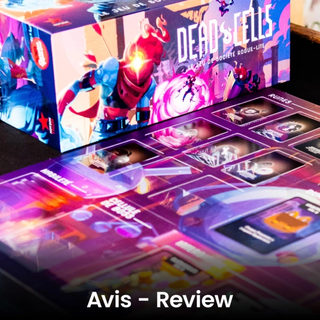 🔸Dead Cells – Le Jeu de Société Rogue-Lite
🔸
(Fr & En)

@scorpionmasque

👀 C'est bien ?

Dead Cells : Le Jeu de Société transpose avec brio l’expérience punitive du jeu vidéo à travers un système de combat tactique et coopératif intéressant. Malgré la répétitivité inhérente au genre, sa mécanique addictive de progression permanente par les mutations offre un défi exigeant et accrocheur qui donne envie de relancer une run après chaque défaite.

❤️Fidèle à l'esprit du jeu vidéo
❤️Mécanique rogue-lite bien retranscrite
❤️Système de combat tendu et stratégique
❤️Montée en puissance
❤️Mode solo bien pensé
❤️Sensation addictive du "encore une run"

💔Premières parties laborieuses
💔Mise en place à répéter à chaque run
💔Jeu punitif : beaucoup de runs nécessaires pour progresser
💔Répétitivité inhérente au concept
💔Peut rebuter les joueurs peu familiers avec le rogue-lite

La note : 8/10

L'avis complet sur : www.mr-boardgames.com
.
.
.
.
Copie presse
.
.
.
.
👀 Is it good?

Dead Cells: The Board Game brilliantly translates the punishing experience of the video game into an engaging tactical and cooperative combat system. Despite a somewhat the inherent repetitiveness of the genre, its addictive mechanic of constant progression through mutations offers a demanding and captivating challenge that makes you want to start a new run after every defeat.

❤️Faithful to the spirit of the video game
❤️Well-executed rogue-lite mechanics
❤️Tense and strategic combat system
❤️Gradual progression
❤️Well-designed single-player mode
❤️Addictive "just one more run" feeling

💔Terrific first few games
💔Setup needs to be repeated for each run
💔Punishing gameplay: many runs required to progress
💔Repetitiveness inherent to the concept
💔May put off players unfamiliar with rogue-lite games

Rating: 8/10

Full review at: www.mr-boardgames.com
